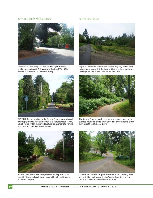 Sunrise Park Property Concept Plan - City of Tigard