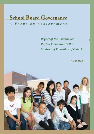 School Board Governance: A Focus on Achievement - OPSBA