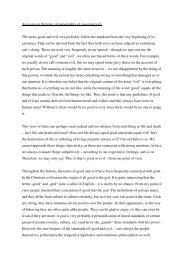 An essay on the topic of universality of good and evil The terms ...