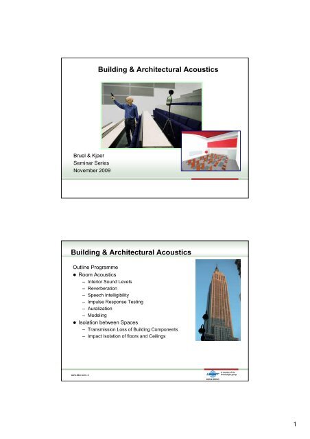 Building & Architectural Acoustics Building & Architectural Acoustics