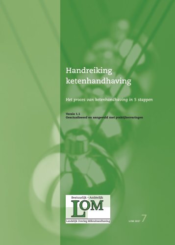 Handreiking ketenhandhaving - Ketens & Netwerken