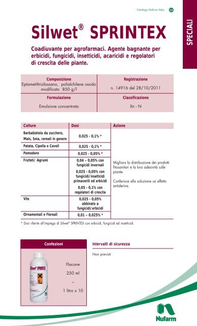 INSETTICIDI - Nufarm