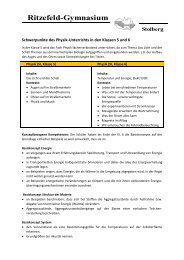 Physik in den Klassen 5 und 6 (PDF) - Ritzefeld-Gymnasium