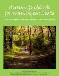 Autism Guidebook for Washington State - Health Education ...