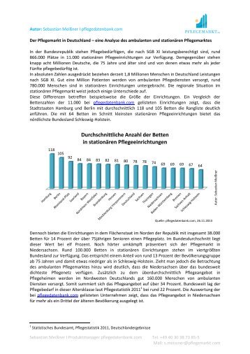 Der Pflegemarkt in Deutschland - eine Analyse des ambulanten und ...