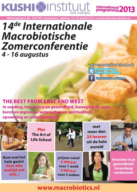 14de Internationale Macrobiotische Zomerconferentie - The Kushi ...