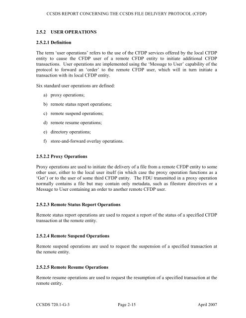 CCSDS File Delivery Protocol (CFDP)âPart 1: Introduction and ...