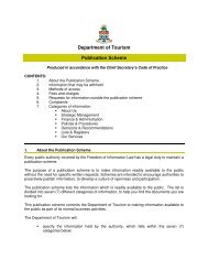 Department of Tourism Publication Scheme - Cayman Islands