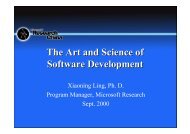 The Art and Science of SoftZare Development