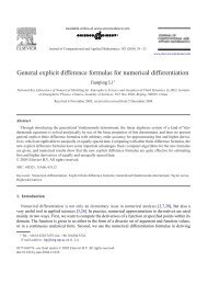 General explicit difference formulas for numerical differentiation