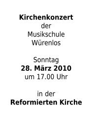 Programm - Schule WÃ¼renlos