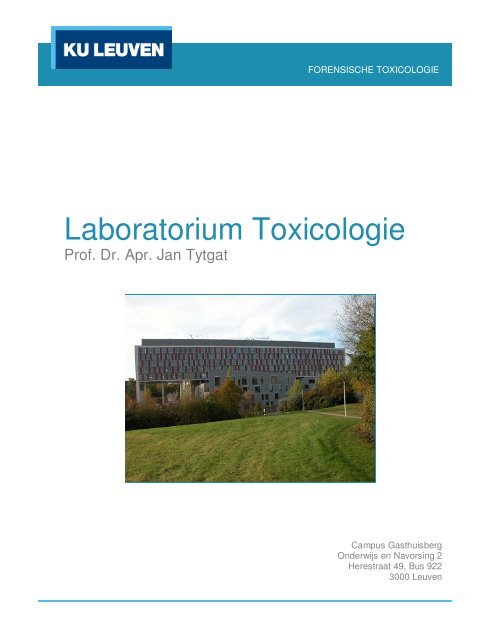 Forensische toxicologie - UZ Leuven