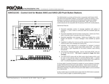 POLARA XAVCU2-DC Control Unit - Temple, Inc.