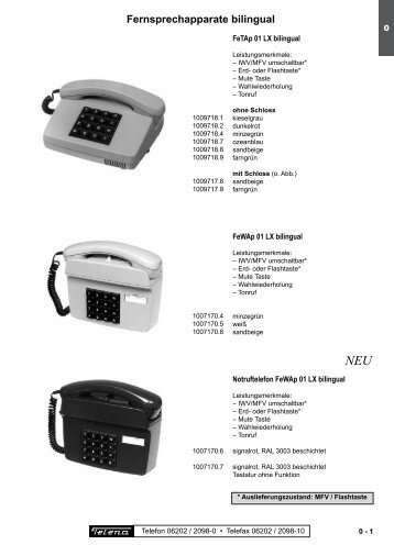 Wandtelefon mit Notruffunktion