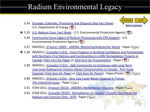 Radium Remediation - Andra