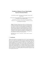 Prediction of Business Process Model Quality based ... - Jan Mendling