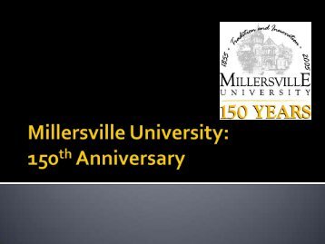 MILLERSVILLE UNIVERSITY 150th ANNIVERSARY, 1854-2004
