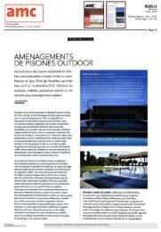 AMC Le Moniteur Architecture - Piscinelle