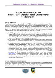 Regolamento Sportivo FITDS Steel Challenge Italian Championship ...