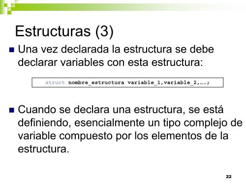 matrices, estructuras