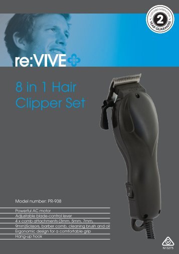 8 in 1 Hair Clipper Set - Tempo (Aust)