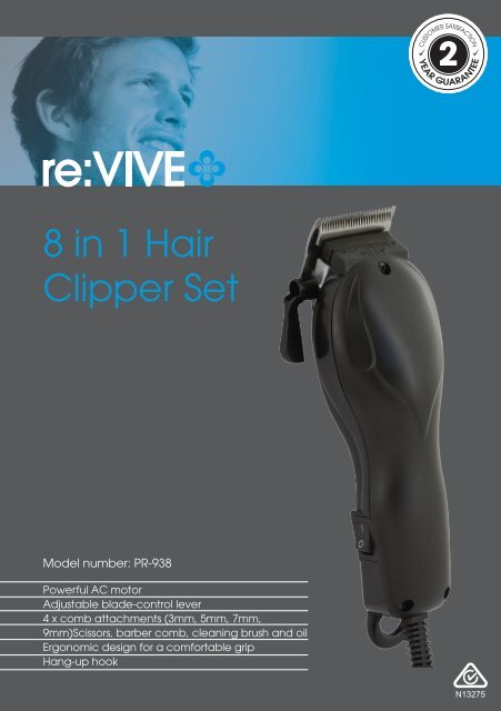 8 in 1 Hair Clipper Set - Tempo (Aust) 8 in 1 Hair Clipper Set - Tempo (Aust)
