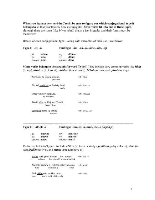 Verbs: the present tense - Cokdybysme.net