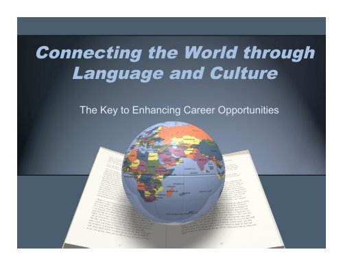 Connecting the World through Language and Culture - Network of ...