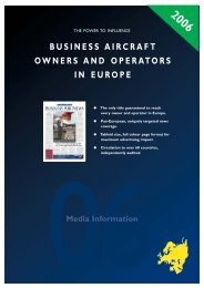 EBAN media brochure 2006 - European Business Air News