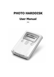 PHOTO HARDDISK User Manual - Gericom