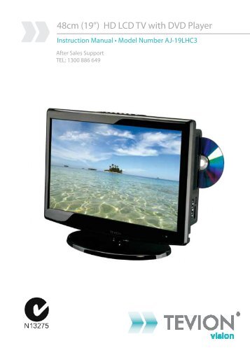 48cm (19â€) HD LCD TV with DVD Player - Tempo (Aust)