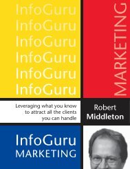 InfoGuru Marketing Manual - Action Plan Marketing