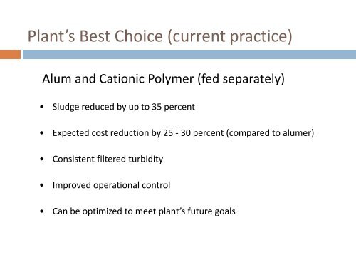 Systematic Approach to Water Treatment Plant ... - Ohiowater.org