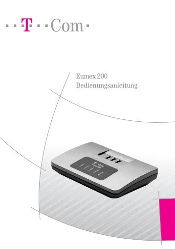 Eumex 200 Bedienungsanleitung - Telekom