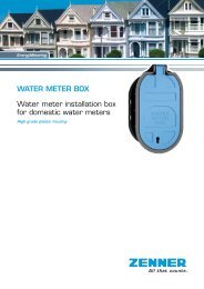 WATER METER BOX Water meter installation box for ... - Zenner