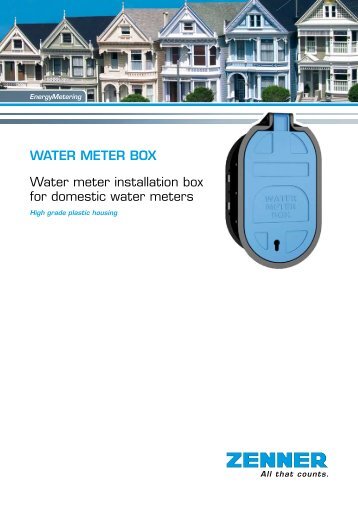 WATER METER BOX Water meter installation box for ... - Zenner