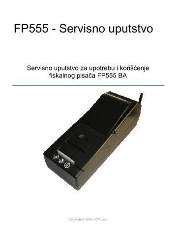 FP555 - Servisno uputstvo - HCP doo | HCP