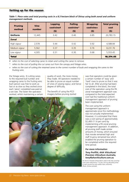 PA to improve pruning efficiency and cost - SPAA