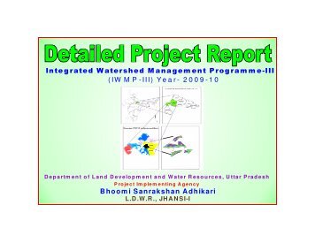 DPR Jhansi-1 IWMP-III Year 2009-10