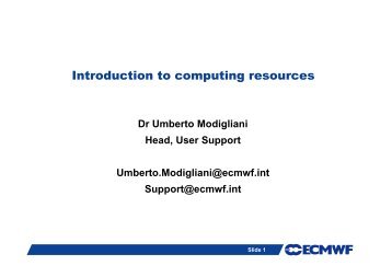 Introduction to computing resources