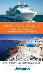 Cruise Vacation Guide - Atlantis Events