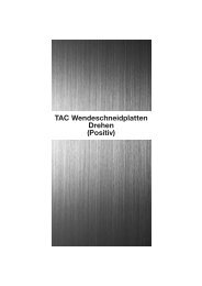 TAC Wendeschneidplatten Drehen (Positiv)