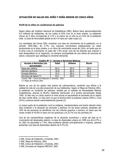 plan nacional de salud integral para el niño y niña menor de cinco ...