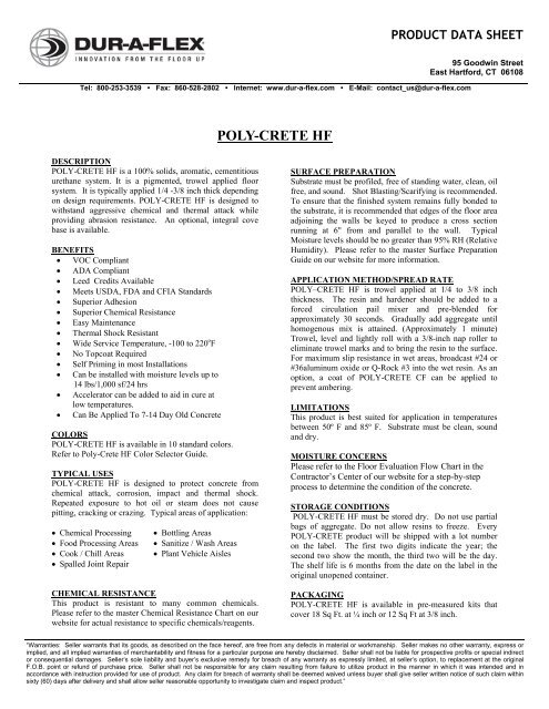 Urethane Chemical Resistance Chart