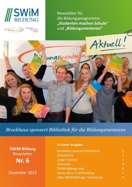 Download des Newsletters - Studenten machen Schule