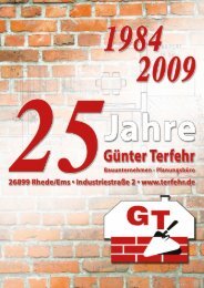 Herzlichen Glückwunsch zum Jubiläum! - Günter Terfehr ...