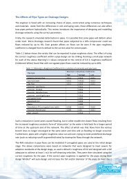 The Affects of Pipe Types on Drainage Designs - Micro Drainage