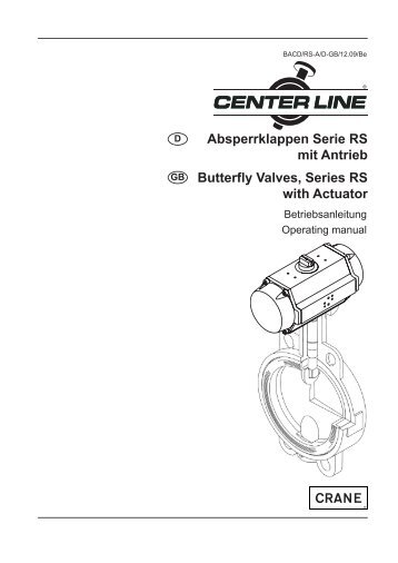 Absperrklappen Serie RS mit Antrieb Butterfly Valves, Series RS ...