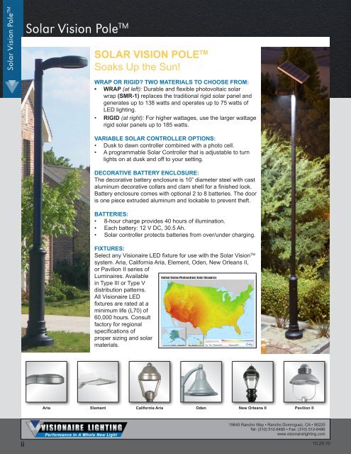 Solar Vision Pages - Visionaire Lighting, LLC