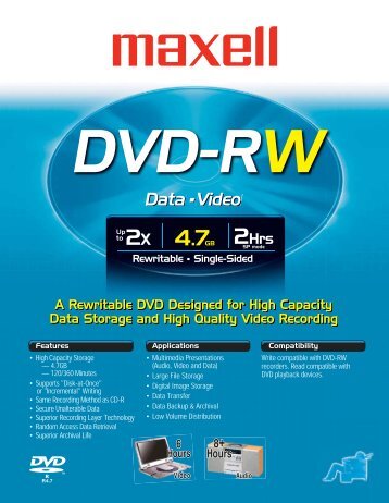 DVD-RW - Maxell Canada